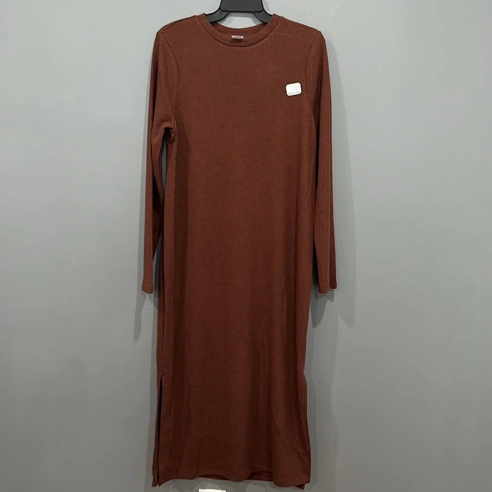 Women’s Ribbed Maternity Dress SizeL